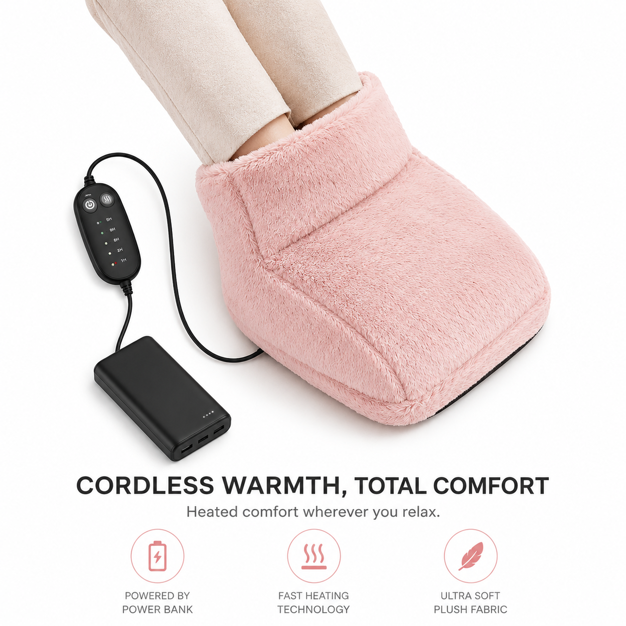 Snuggle™ Plush Heated Foot Warmer